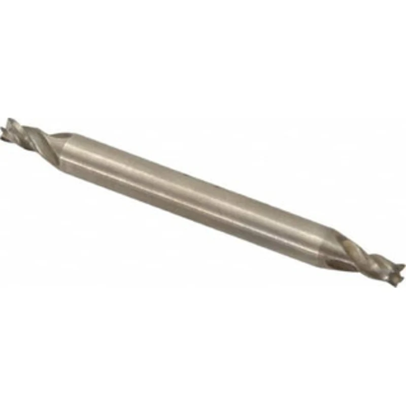 Value Collection 7/64, 5/32 LOC, 3/16 Shank Diam, 2 OAL, 4 Flute, Cobalt Square End Mill Double End, Uncoated, Spiral...
